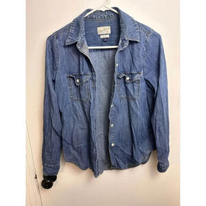 Universal Thread Denim Shacket – Button-Up Utility Style, Women’s XS #0853